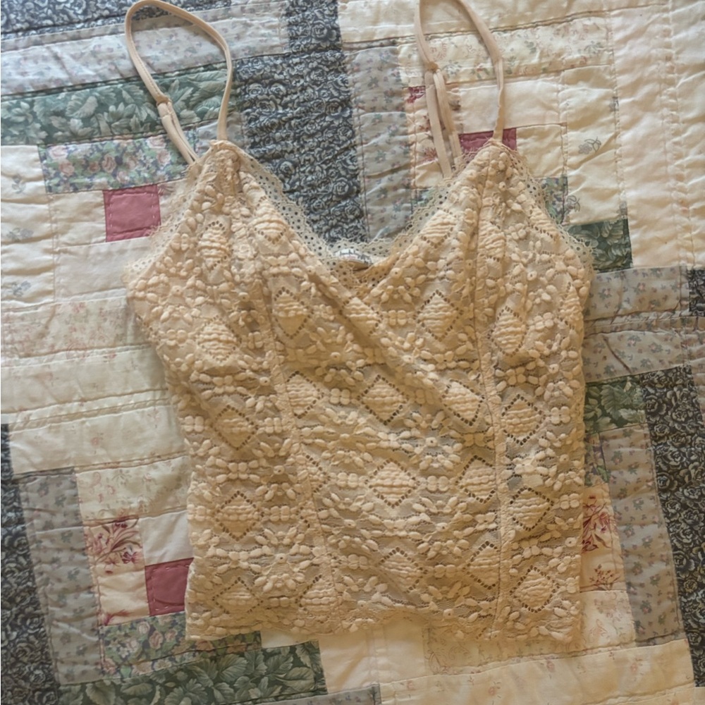 Free People Lace Cami in Cream